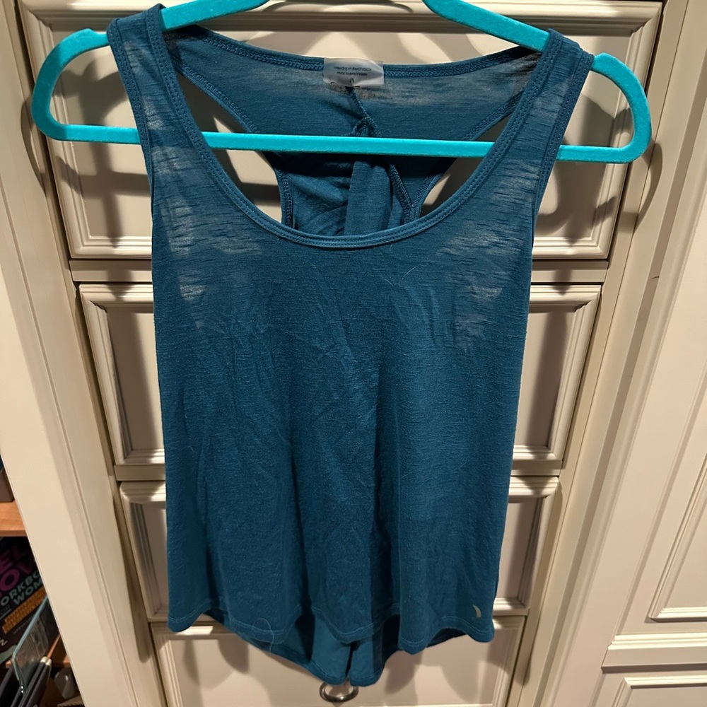 NWOT Jessica Simpson Activewear Tank Top Blue Medium
